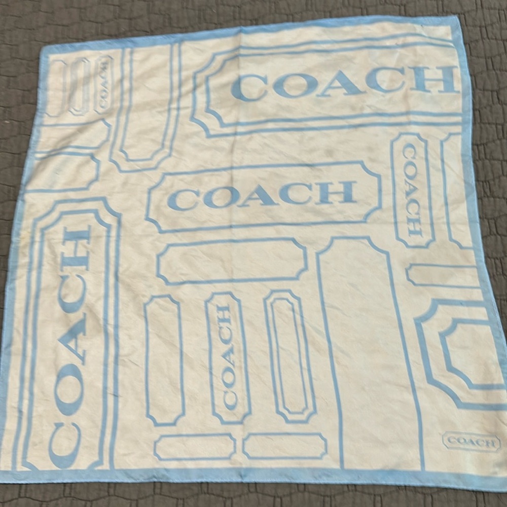 Coach silk scarf